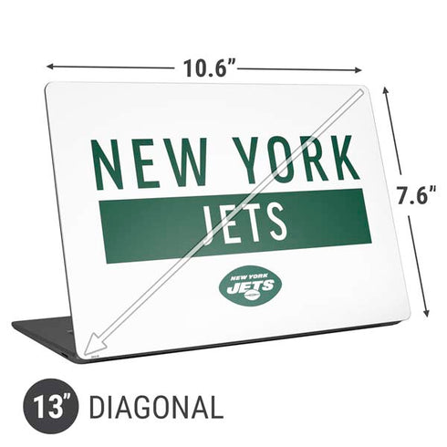 NFL New York Jets White Performance Series Universal Laptop 13in (10.6 x 7.6in) Skin