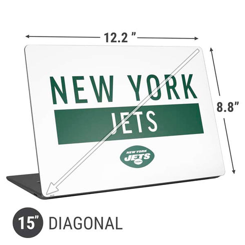 NFL New York Jets White Performance Series Universal Laptop 15in (12.2 x 8.8in) Skin