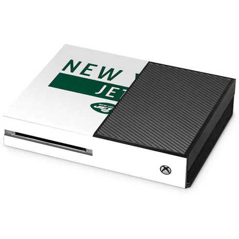NFL New York Jets White Performance Series Xbox One Console Skin