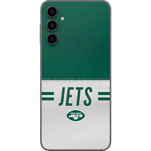 NFL New York Jets White Striped Galaxy A14 5G Skin