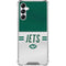 NFL New York Jets White Striped Galaxy A15 5G Clear Case