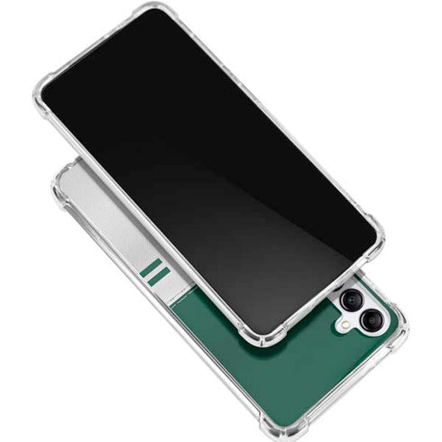 NFL New York Jets White Striped Galaxy A15 5G Clear Case