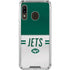 NFL New York Jets White Striped Galaxy A30 Clear Case