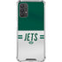 NFL New York Jets White Striped Galaxy A32 5G Clear Case