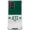NFL New York Jets White Striped Galaxy A52 5G Clear Case