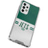NFL New York Jets White Striped Galaxy A53 5G Clear Case