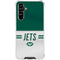 NFL New York Jets White Striped Galaxy A54 5G Clear Case