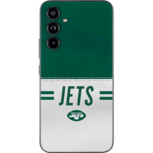 NFL New York Jets White Striped Galaxy A54 5G Skin