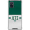 NFL New York Jets White Striped Galaxy A71 5G Clear Case