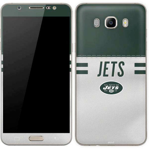 NFL New York Jets White Striped Galaxy J7 Skin