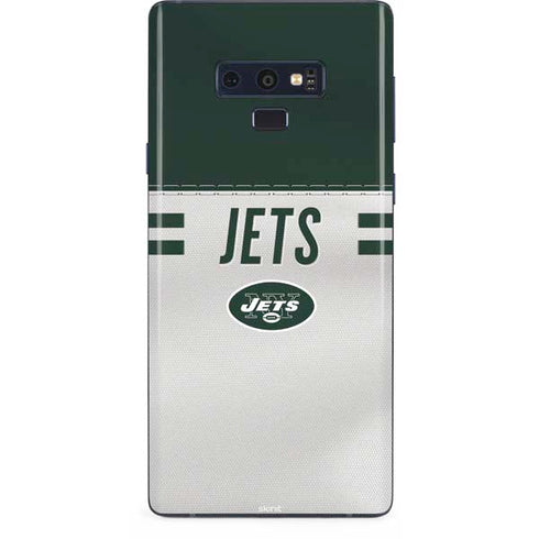 NFL New York Jets White Striped Galaxy Note 9 Skin