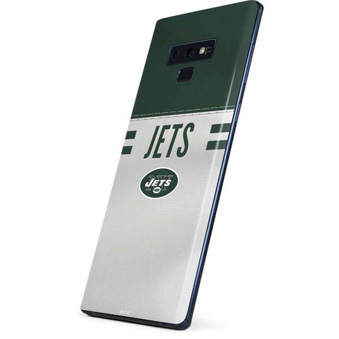 NFL New York Jets White Striped Galaxy Note 9 Skin