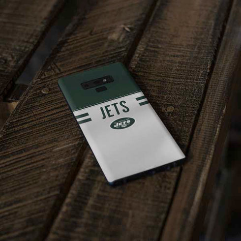 NFL New York Jets White Striped Galaxy Note 9 Skin