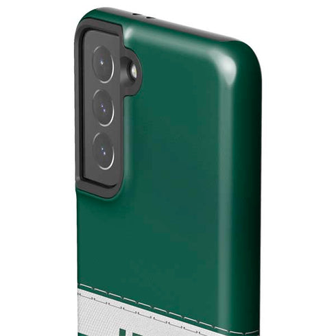 NFL New York Jets White Striped Galaxy S21 5G Pro Case