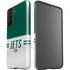 NFL New York Jets White Striped Galaxy S21 5G Pro Case
