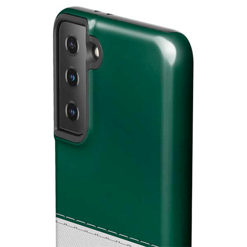NFL New York Jets White Striped Galaxy S21 Plus 5G Pro Case