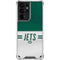 NFL New York Jets White Striped Galaxy S21 Ultra 5G Clear Case