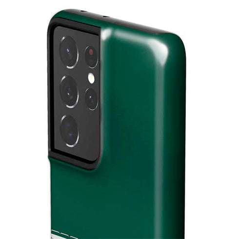 NFL New York Jets White Striped Galaxy S21 Ultra 5G Pro Case