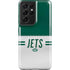 NFL New York Jets White Striped Galaxy S21 Ultra 5G Pro Case