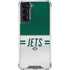 NFL New York Jets White Striped Galaxy S22 Clear Case