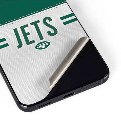 NFL New York Jets White Striped Galaxy S22 Skin