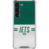 NFL New York Jets White Striped Galaxy S23 Clear Case