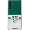 NFL New York Jets White Striped Galaxy S23 FE Clear Case