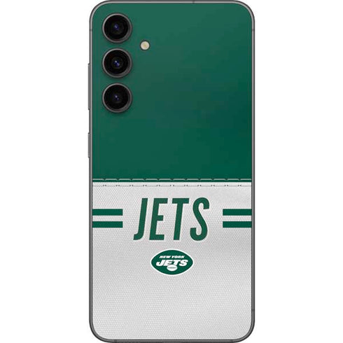 NFL New York Jets White Striped Galaxy S23 FE Skin