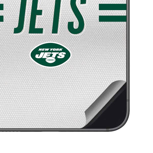 NFL New York Jets White Striped Galaxy S23 FE Skin