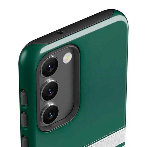 NFL New York Jets White Striped Galaxy S23 Plus Pro Case