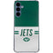 NFL New York Jets White Striped Galaxy S24 Clear Case