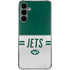 NFL New York Jets White Striped Galaxy S24 Plus Clear Case