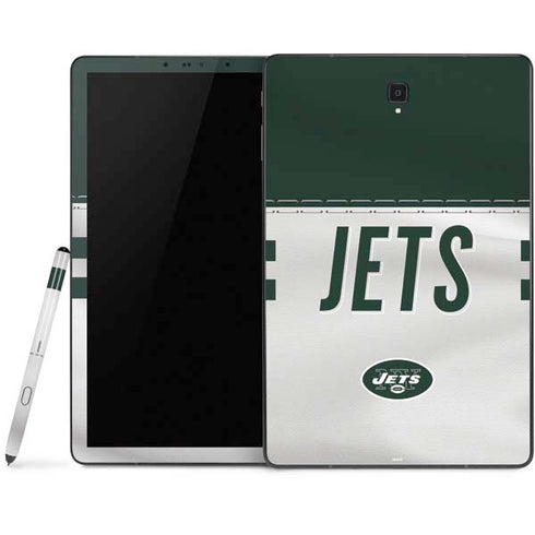 NFL New York Jets White Striped Samsung Galaxy Tab Skin