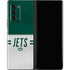 NFL New York Jets White Striped Galaxy Z Fold2 5G Skin