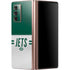 NFL New York Jets White Striped Galaxy Z Fold2 5G Skin