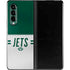 NFL New York Jets White Striped Galaxy Z Fold3 5G Skin