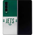 NFL New York Jets White Striped Galaxy Z Fold4 5G Skin