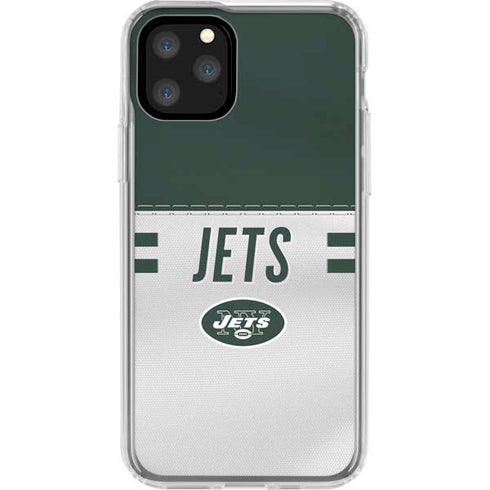 NFL New York Jets White Striped iPhone 11 Pro Clear Case