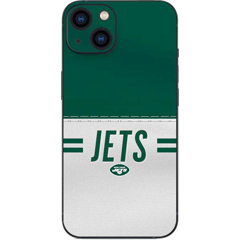 NFL New York Jets White Striped iPhone 13 Skin
