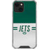 NFL New York Jets White Striped iPhone 15 Plus Clear Case