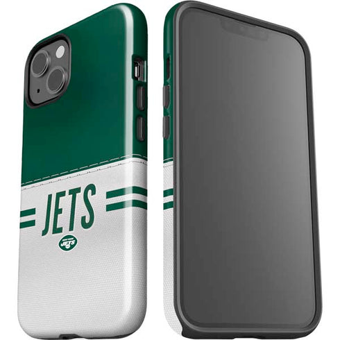 NFL New York Jets White Striped iPhone 15 Impact Case