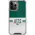 NFL New York Jets White Striped iPhone 14 Pro Max Clear Case