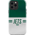 NFL New York Jets White Striped iPhone 14 Pro Max Impact Case