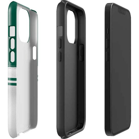 NFL New York Jets White Striped iPhone 15 Pro Max Impact Case
