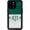 NFL New York Jets White Striped iPhone 14 Pro Max Waterproof Case