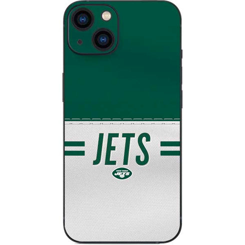 NFL New York Jets White Striped iPhone 14 Skin