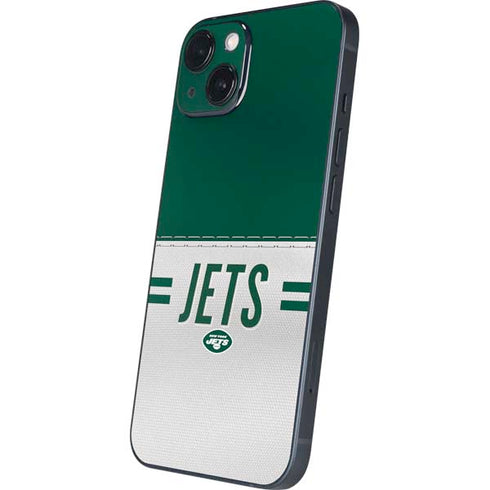 NFL New York Jets White Striped iPhone 14 Skin