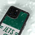 NFL New York Jets White Striped iPhone 15 Pro Waterproof Case