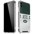NFL New York Jets White Striped iPhone X/XS Clear Case