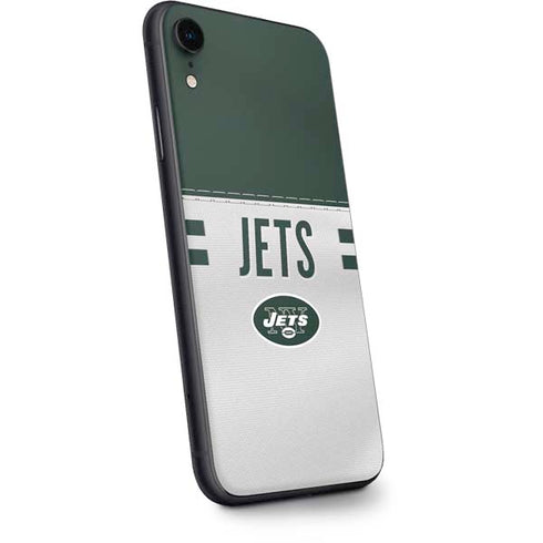 NFL New York Jets White Striped iPhone XR Skin